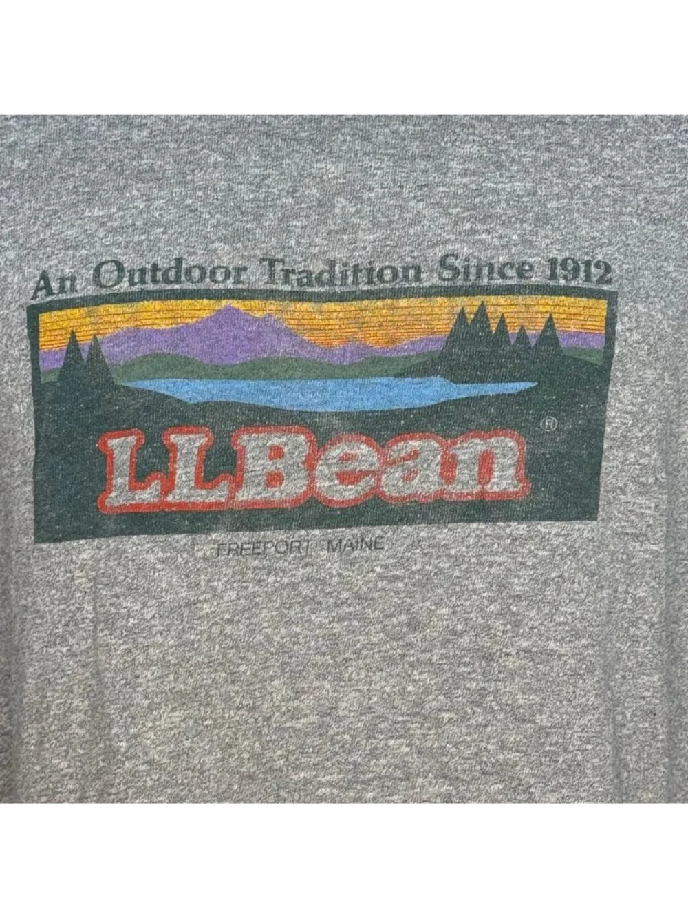 Vintage 1980s L.L. Bean Made by Champion T-Shirt, 80s Collaboration, Size Large - Picture 2 of 5